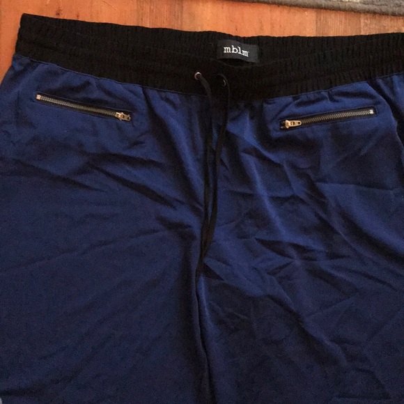 Blue fashionable track pants - Picture 2 of 3